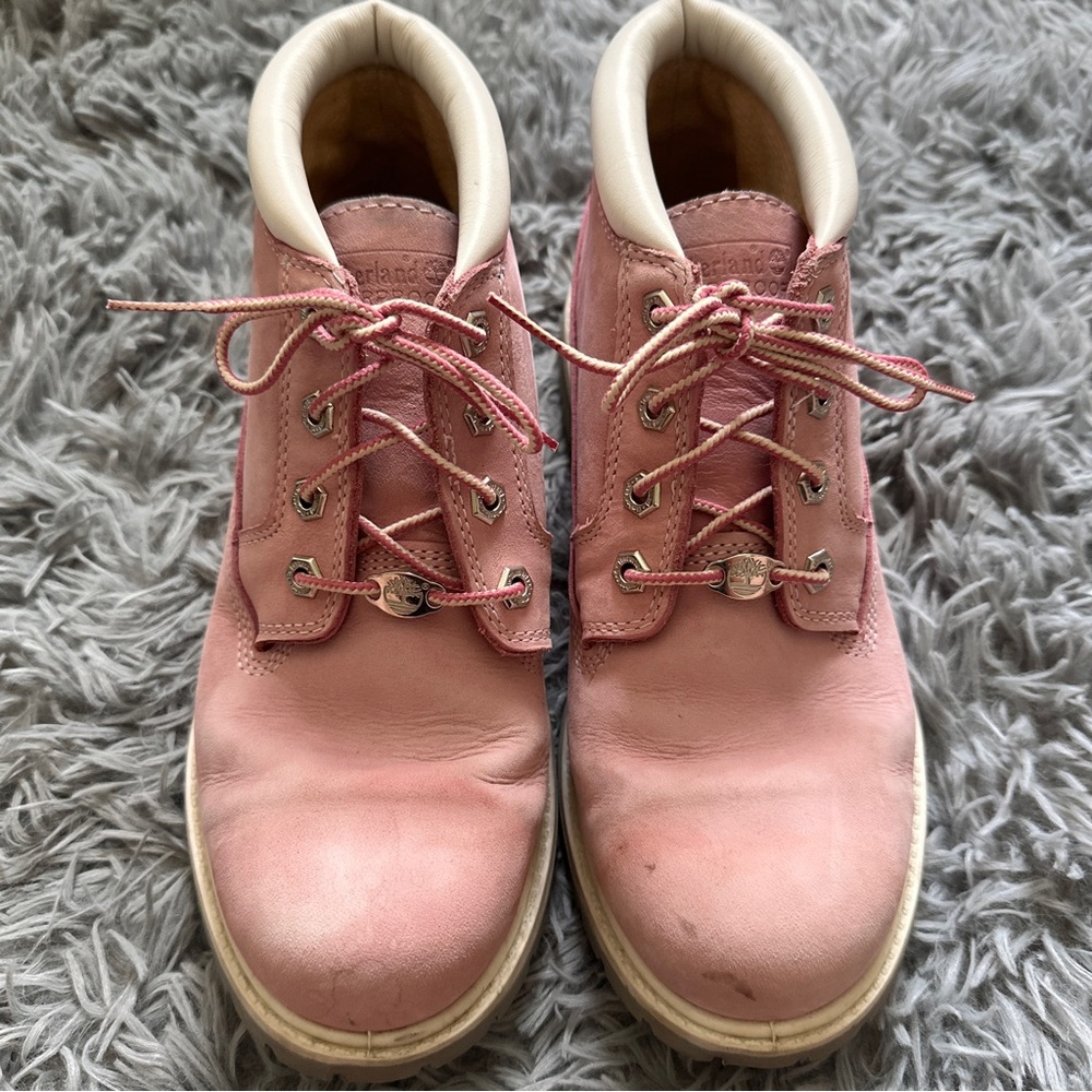Pink Timberlands